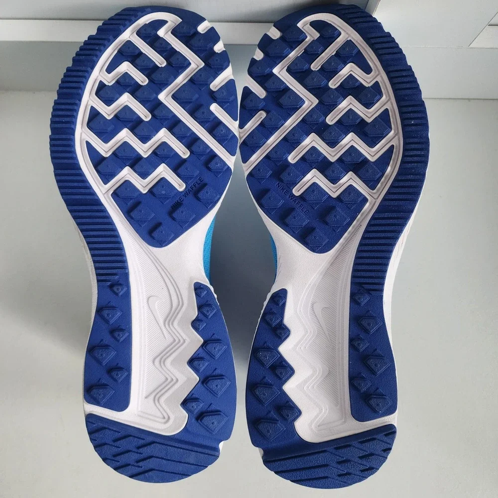 Nike Zoom Winflo 3 Blue White Running Shoes Women 9.5 Sneaker New w Flaw *Read*